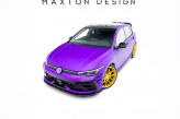 Maxton Design spoiler predného nárazníka VW Golf VIII R Ver.2 po FL - čierny lesklý
