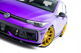 Maxton Design spoiler predného nárazníka VW Golf VIII R Ver.3 po FL - čierny lesklý