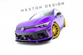 Maxton Design spoiler predného nárazníka VW Golf VIII R Ver.3 po FL - čierny lesklý