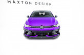 Maxton Design spoiler predného nárazníka VW Golf VIII R Ver.4 po FL - čierny lesklý