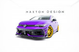 Maxton Design spoiler predného nárazníka VW Golf VIII R Ver.4 po FL - čierny lesklý