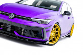 Maxton Design spoiler predného nárazníka VW Golf VIII R Ver.3 po FL - čierny + lesklé krídielka