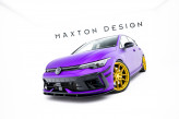 Maxton Design spoiler predného nárazníka Street Pro VW Golf VIII R po FL - čierny 