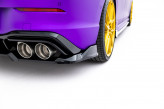 Maxton Design spoiler zadného nárazníka (s vetikálnym rebrovaním) VW Golf VIII R Ver.1 - čierny lesklý