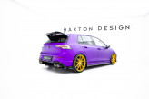 Maxton Design spoiler zadného nárazníka (s vetikálnym rebrovaním) VW Golf VIII R Ver.1 - čierny lesklý