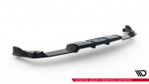 Maxton Design spoiler zadného nárazníka (s vetikálnym rebrovaním) VW Golf VIII R Ver.1 - čierny lesklý