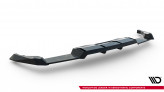 Maxton Design spoiler zadného nárazníka (s vetikálnym rebrovaním) VW Golf VIII R Ver.2 - čierny lesklý