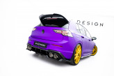 Maxton Design spoiler zadného nárazníka (s vetikálnym rebrovaním) VW Golf VIII R Ver.2 - čierny lesklý
