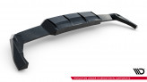 Maxton Design spoiler zadného nárazníka (s vetikálnym rebrovaním) VW Golf VIII R Ver.2 - čierny lesklý