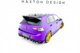 Maxton Design bočné spoilery zadného nárazníka VW Golf VIII R Ver.6 po FL - čierny + lesklé krídielka