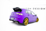 Maxton Design bočné spoilery zadného nárazníka VW Golf VIII R po FL Ver.1 - čierny lesklý