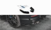 Maxton Design bočné spoilery zadného nárazníka VW Golf VIII R pred FL Ver.2 - čierny lesklý