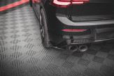 Maxton Design bočné spoilery zadného nárazníka VW Golf VIII R pred FL Ver.2 - čierny lesklý