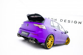 Maxton Design bočné spoilery zadného nárazníka + krídielka VW Golf VIII R po FL Ver.2 - čierny lesklý