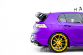 Maxton Design bočné spoilery zadného nárazníka VW Golf VIII R Ver.8 - čierny lesklý