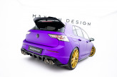 Maxton Design bočné spoilery zadného nárazníka VW Golf VIII R po FL Ver.3 - čierny lesklý
