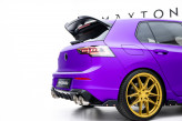 Maxton Design bočné spoilery zadného nárazníka VW Golf VIII R po FL Ver.5 - čierny + lesklé krídielka