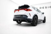 Maxton Design spoiler zadného nárazníka s imitáciou koncoviek výfuku CUPRA Formentor po FL Ver.3 - čierny lesklý s čiernymi koncovkami výfuku  