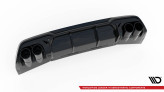 Maxton Design spoiler zadného nárazníka s imitáciou koncoviek výfuku CUPRA Formentor po FL Ver.3 - čierny lesklý s čiernymi koncovkami výfuku  