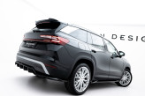 Maxton Design bočné spoilery zadného nárazníka (s vertikálnym rebrovaním) ŠKODA Kodiaq II - čierny lesklý