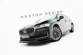 Maxton Design spoiler predného nárazníka ŠKODA Superb IV Ver.1 - čierny lesklý