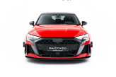 Maxton Design spoiler predného nárazníka Street Pro AUDI RS3 8Y Sedan po FL - čierny 