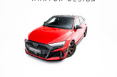 Maxton Design spoiler predného nárazníka Street Pro AUDI RS3 8Y Sedan po FL - čierny 