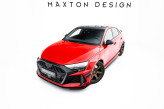Maxton Design spoiler predného nárazníka Street Pro AUDI RS3 8Y Sedan po FL - čierny + lesklé krídielka