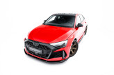 Maxton Design spoiler predného nárazníka AUDI RS3 8Y Sedan po FL Ver.1 - čierny lesklý