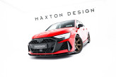 Maxton Design spoiler predného nárazníka AUDI RS3 8Y Sedan po FL Ver.1 - čierny lesklý