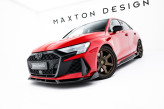 Maxton Design spoiler predného nárazníka AUDI RS3 8Y Sedan po FL Ver.3 - čierny lesklý