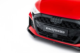 Maxton Design spoiler predného nárazníka AUDI RS3 8Y Sedan po FL Ver.2 - čierny lesklý