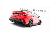 Maxton Design spoiler zadného nárazníka (s vertikálnym rebrovaním) AUDI RS3 8Y Sedan po FL Ver.1 - čierny lesklý