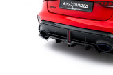 Maxton Design spoiler zadného nárazníka (s vertikálnym rebrovaním) AUDI RS3 8Y Sedan po FL Ver.1 - čierny lesklý