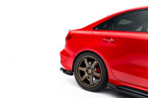 Maxton Design spoiler zadného nárazníka (s vertikálnym rebrovaním) AUDI RS3 8Y Sedan po FL Ver.2 - čierny lesklý