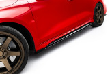 Maxton Design bočné prahové lišty Street Pro AUDI RS3 8Y Sedan po FL - čierno červený + lesklé krídielka