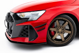 Maxton Design prítlačné krídielka predného nárazníka (canards) Audi RS3 8Y Sedan po FL - čierny 