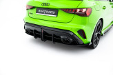 Maxton Design difúzor zadného nárazníka Street Pro AUDI RS3 8Y Sportback po FL - čierny + lesklé krídielka