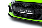 Maxton Design spoiler predného nárazníka AUDI RS3 8Y Sportback po FL Ver.2 - čierny lesklý