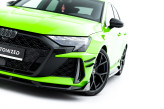 Maxton Design spoiler predného nárazníka AUDI RS3 8Y Sportback po FL Ver.3 - čierny lesklý