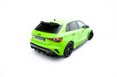 Maxton Design spoiler zadného nárazníka (s vertikálnym rebrovaním) AUDI RS3 8Y Sportback po FL Ver.1 - čierny lesklý