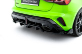Maxton Design spoiler zadného nárazníka (s vertikálnym rebrovaním) AUDI RS3 8Y Sportback po FL Ver.3 - čierny lesklý