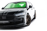 Maxton Design spoiler predného nárazníka ŠKODA Superb IV Sportline Ver.1 - čierny lesklý