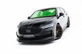 Maxton Design spoiler predného nárazníka ŠKODA Superb IV Sportline Ver.1 - čierny lesklý