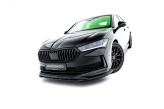 Maxton Design spoiler predného nárazníka ŠKODA Superb IV Sportline Ver.1 - čierny lesklý