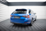 Maxton Design predĺženie strešného spoilera ŠKODA Superb III Sportline Combi pred/po FL - čierny lesklý