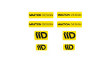 Maxton Design 3D samolepka 8 ks - žltá/čierna