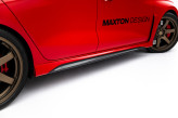 Maxton Design bočné prahové lišty AUDI RS3 8Y Sedan / Sportback Ver.2 - pravý karbón