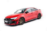Maxton Design bočné prahové lišty AUDI RS3 8Y Sedan / Sportback Ver.1 - pravý karbón