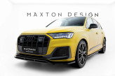 Maxton Design spoiler predného nárazníka AUDI Q7 S-Line 4M / SQ7 po FL Ver.1 - čierny lesklý